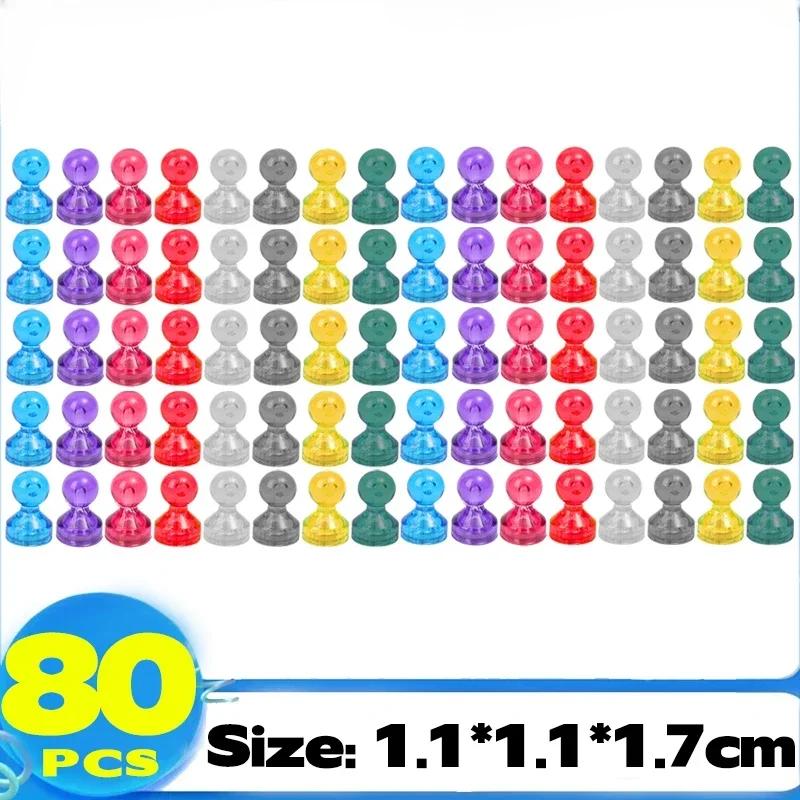 Mini Colorful Magentic Pushpins Whiteboard Map Magnet Push Pin Strong Magnet Refrigerator Pushpin Home Office Supplies Wholesale