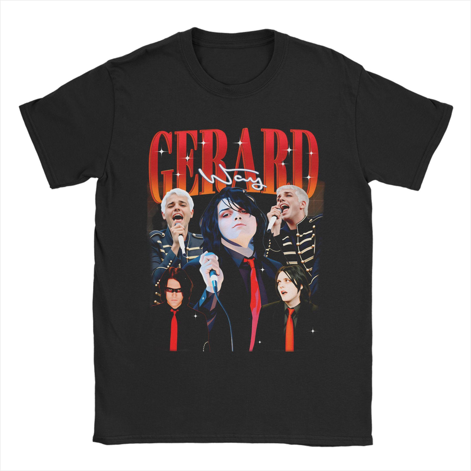 

Gerard Way TShirt Summer MCR Fashion TShirts Men Pure Cotton Crewneck Oversize Tees Short Sleeve Aesthetic Tshirt S