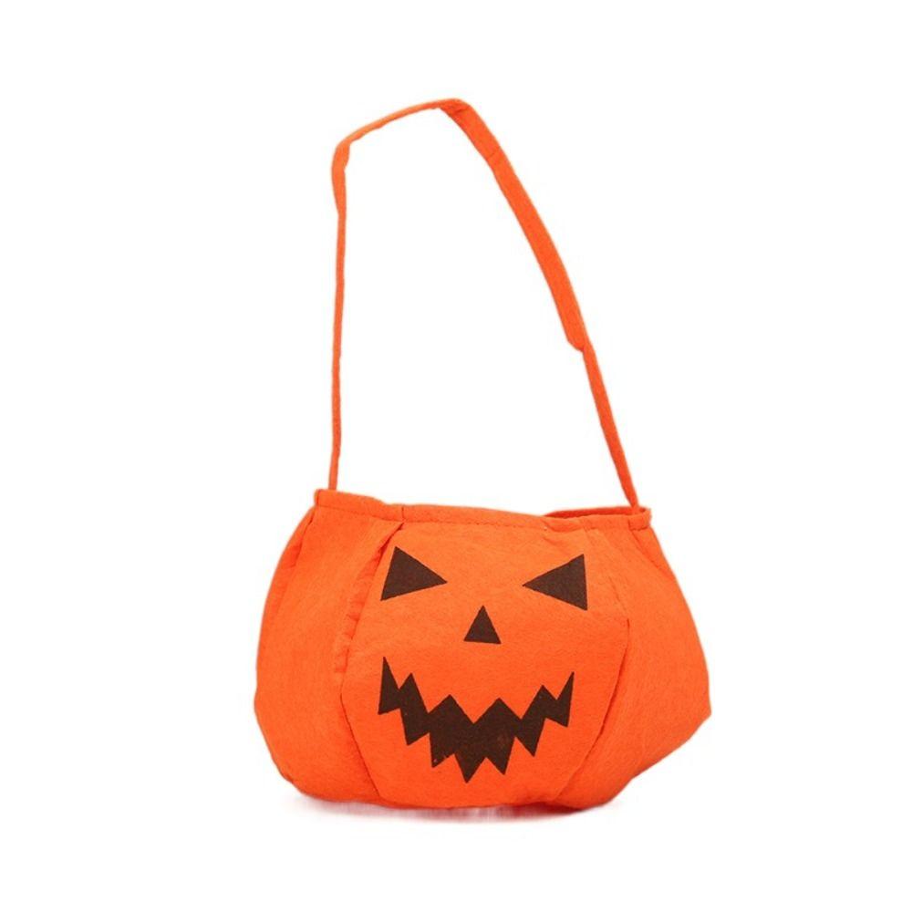 Cloth Halloween Candy Bag Ghost Pumpkin Candy Bag Portable Pumpkin Bag  Children