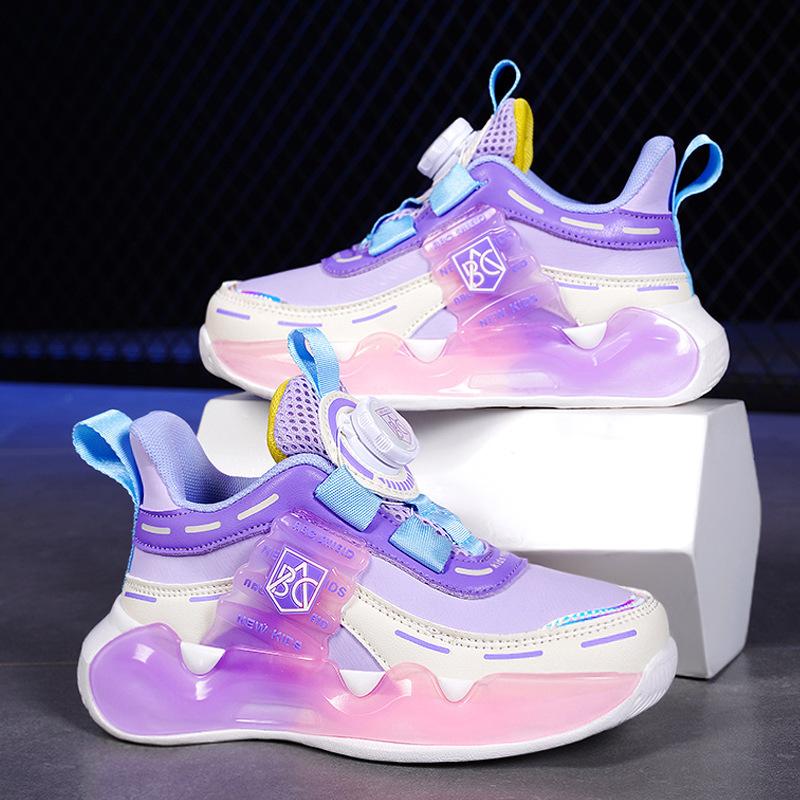 Boys Sports Shoes Cotton Shoes Medium and Older Children 2025 Children Boys Winter Rotating Dad Shoes Velvet Buckle New Two Cotton