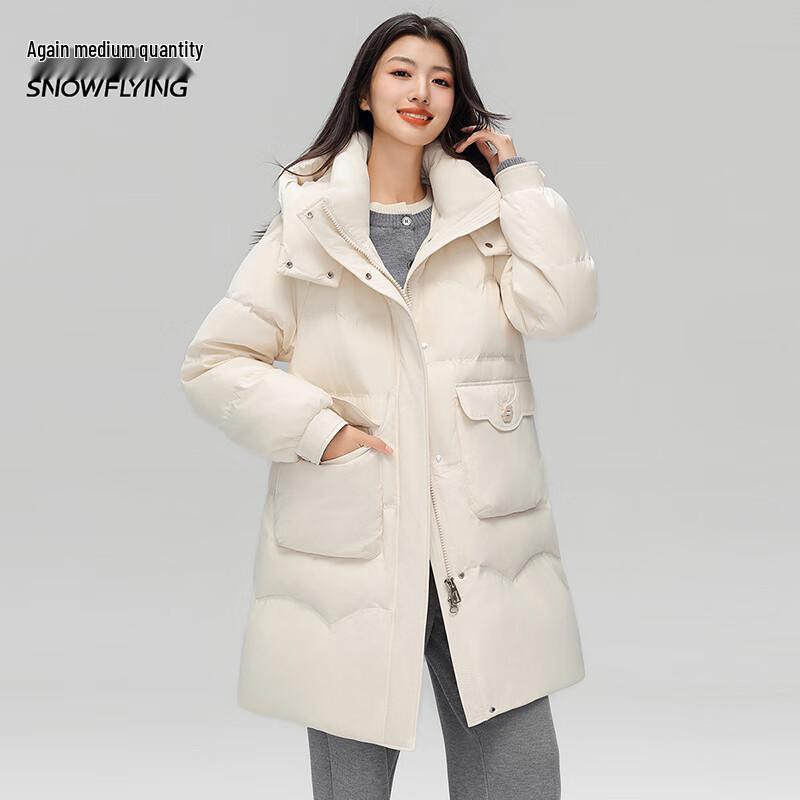 Snow Flying Women's Mid-Length Duck Down Jacket X40149324F
