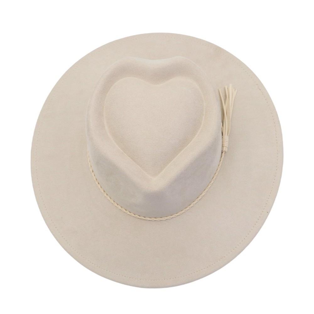 

Blank Style Wide Brim Hat Wide Brim Panama Hat High Quality Vegan Suede Hat бежевий