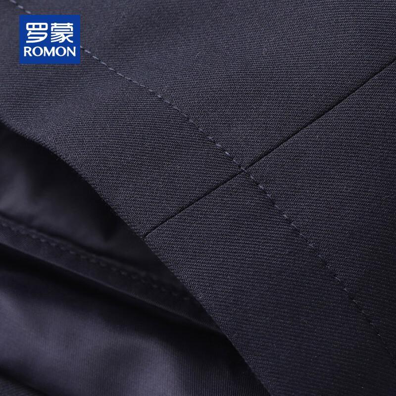 ROMON Men's Wool Blend Executive Coat with Detachable Down Liner