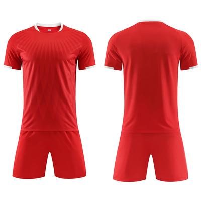 New Football Jersey Set Boys And Children'S Game Training Jersey Women'S Jersey Breathable Primary School Adult Short-Sleeved Jersey Summer