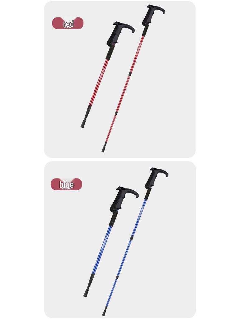 Alüminyum Alaşımlı Yürüyüş Batonları: Dış Mekan Yürüyüşleri İçin Üç Bölümlü Darbe Emici Yürüyüş Bastonları