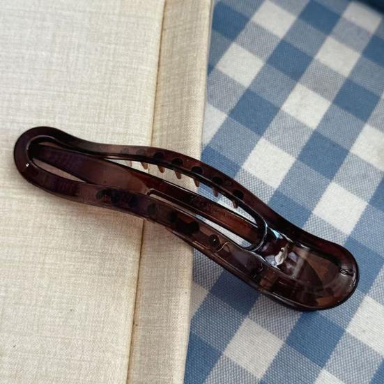 Kunststoff Haarspange Rutschfeste Zähne Transparente Rückseite Haarkralle Hairstyle-Werkzeug Tägliches Tragen Reise Haaraccessoires