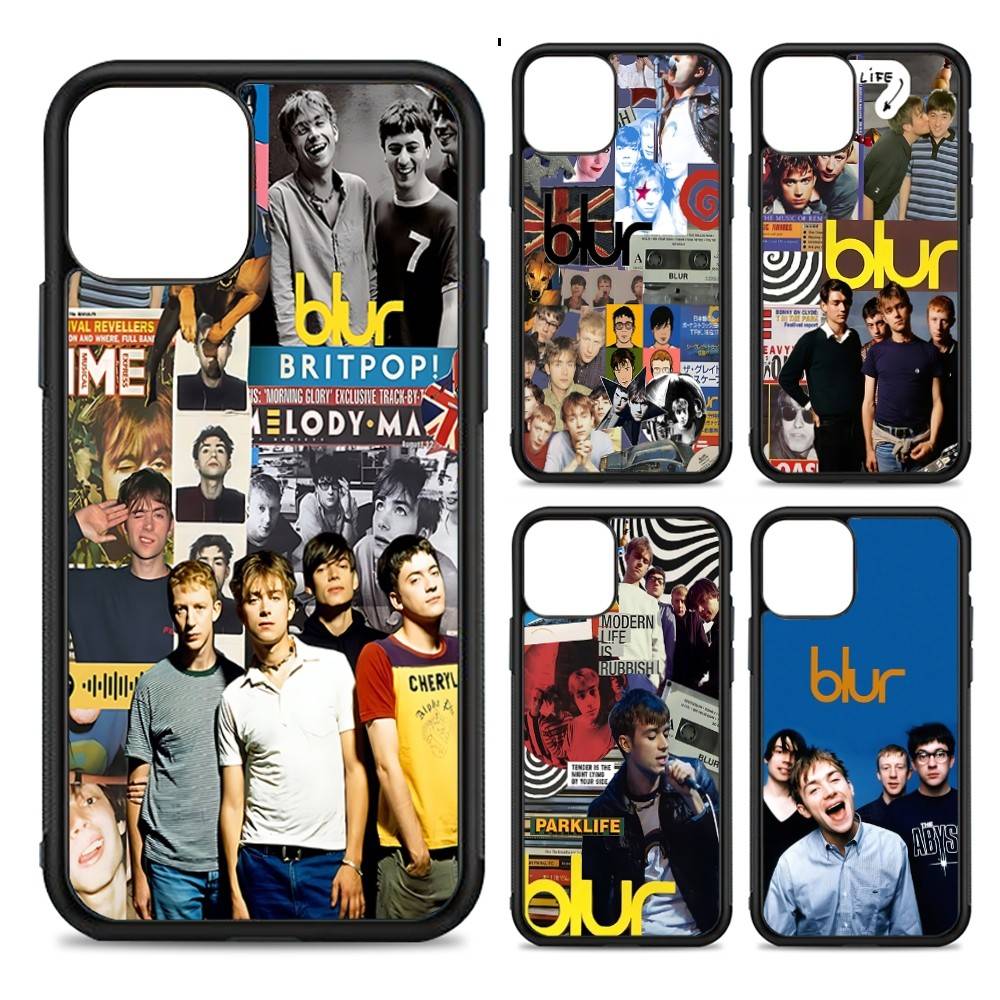 Rock Band B-Blur PC+TPU Phone Case For IPhone 11 12 13 14 15 16 17 Plus Pro Max Cover