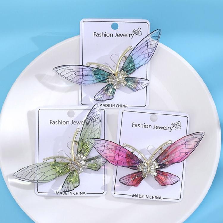 Lightweight Crystal Acrylic Butterfly Pin Versatile Wardrobe Accessory For Casual Professional Or Evening Attire
