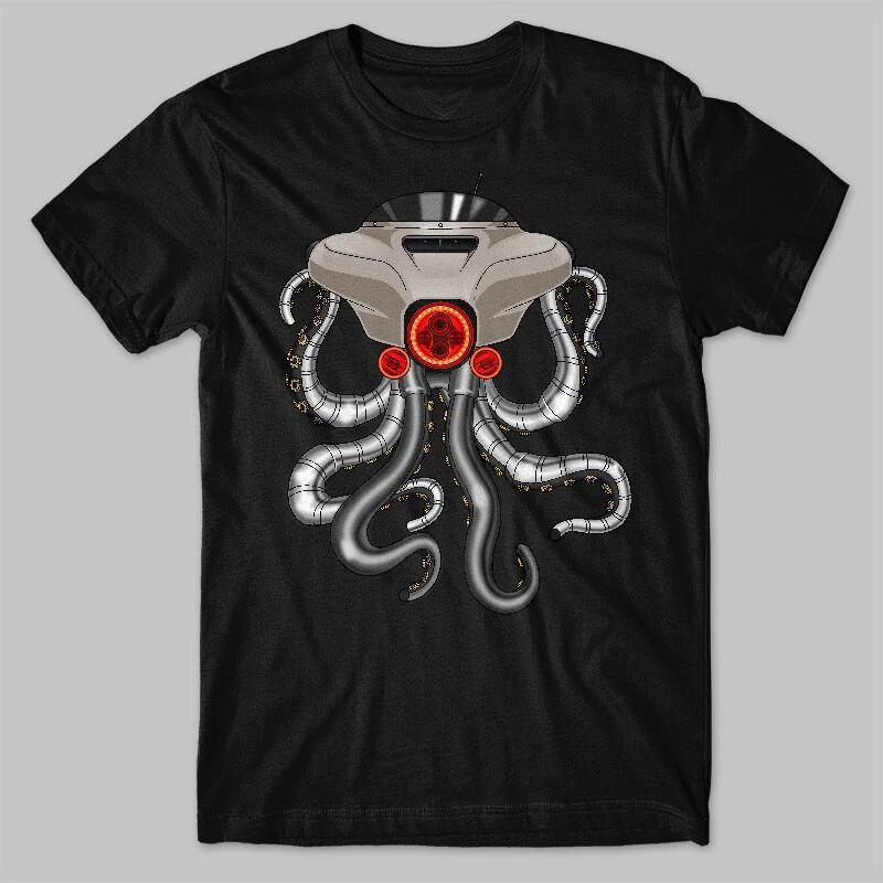 Black men s and women s T-shirt Harley-Davidson Street Glide Motorcycle S