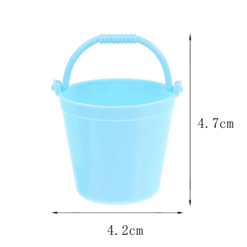 Miniature Dollhouse Mini Water Bucket Mini Decor Kitchen Pretnd Play Bucket  Children Gift