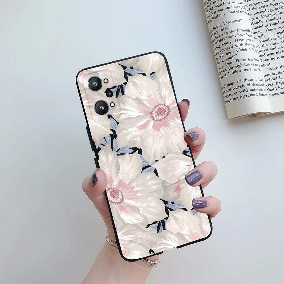 For Realme GT Neo 3T Case Realme GT Neo 2 GT2 Cover Rainbow Flower Soft Silicone Protective Phone Bumper Realme GT Neo 3T 2 Case