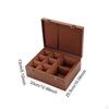 Original Solid Wood Tea Box with Optimized Space for Cups And Teapots, Secure Closure, Soft