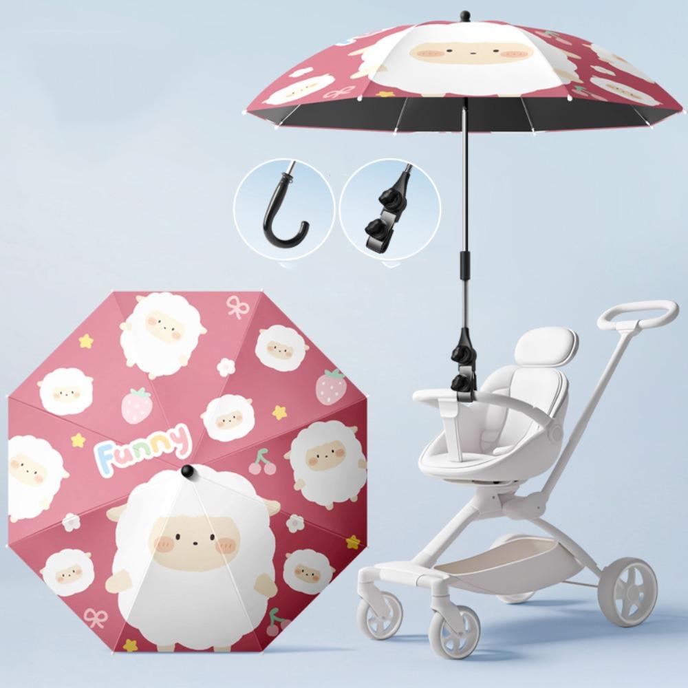 Sun Protection Baby Stroller Umbrella UV Protection Children Buggy Parasol Stroller Sunshade  Park Style A