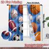 2D Flat Printing  JIT 2pcs   Curtains (Without Rod) Ball Parade Pattern Modern Curtains Versatile Polyester Fabric Curtains Room