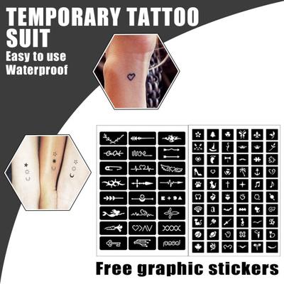 Plantilla para tatuajes de 30 ml/juego, accesorio para tatuadores de larga duración, líquido temporal realista y útil, traje para adultos