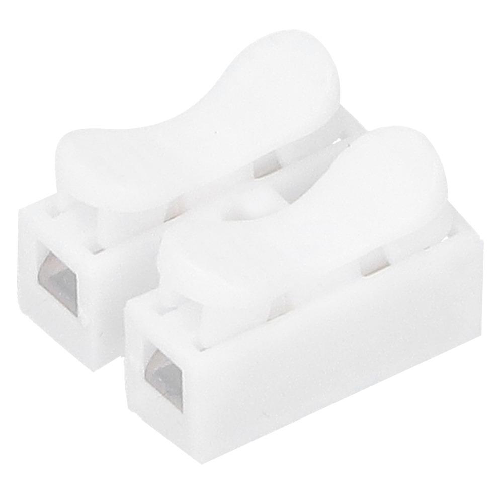 200PCS 2 Port Press Terminal Connectors 10A Quick Connector Cable Clamp For Automotive