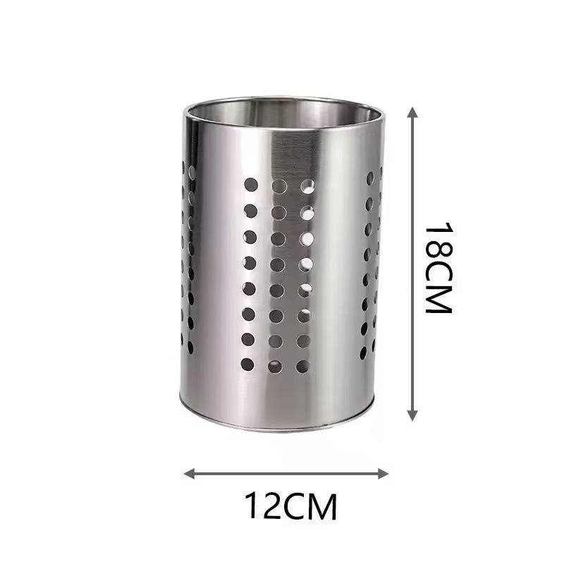 1pcs Stainless Steel Chopstick Holder Cutlery Holder Kitchen Utensils Knives Spoons Storage Rack Drain Chopstick Basket