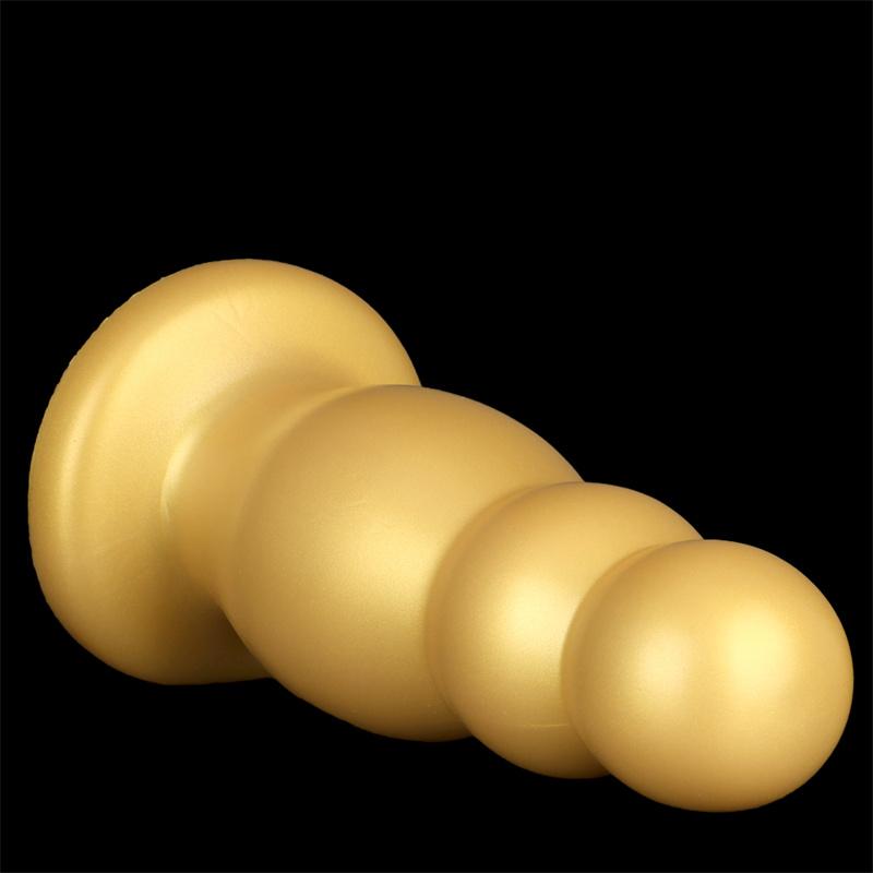 9cm Golden Silicone J Dildo Giant Dildo Anal Plug Fisting Supplies Extra Large Super Thick Adult Supplies