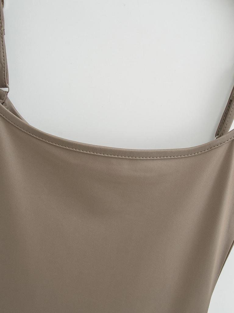 Šaty se sukní typu rybí ocas s tekutým povrchem - Léto 2024, Slim & Elastické boky, Styl americké horké dívky