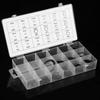 150pcs Black C-Clip Assortment Kit 3mm-32mm Internal/External Retaining Rings for Industrial Fasteners(18 Sizes with Box)