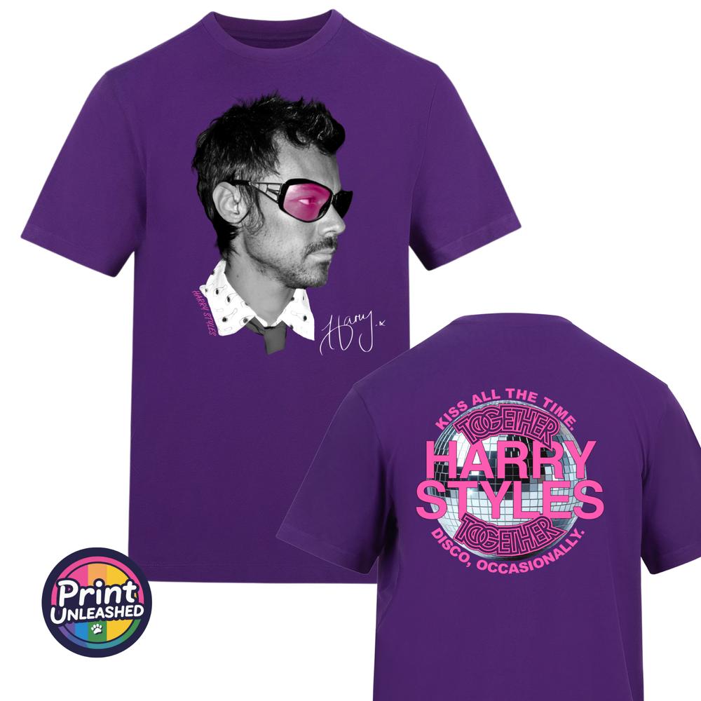 Harry Styles TShirt Kiss All The Time Front Back Together Tour Tee Unisex M