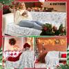 Cute Penguin Winter Snow Flannel Blanket Soft Fuzzy Plush Cozy Warm Throw for Sofa Bed Couch Home Decor Gifts
