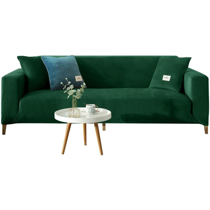 1pc Velvet Sofa Cover Winter Warmth Sofa Protection Cover Elastic Fabric Anti-slip Sofa Slipcover Pet Scratch Sofa Cushion Cover