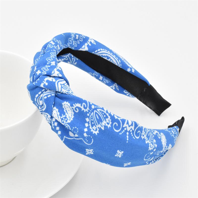 Chic Floral Printed Headband for Women Polka Dot Hairband Fashion Hair Accessory for Girls Daily Use