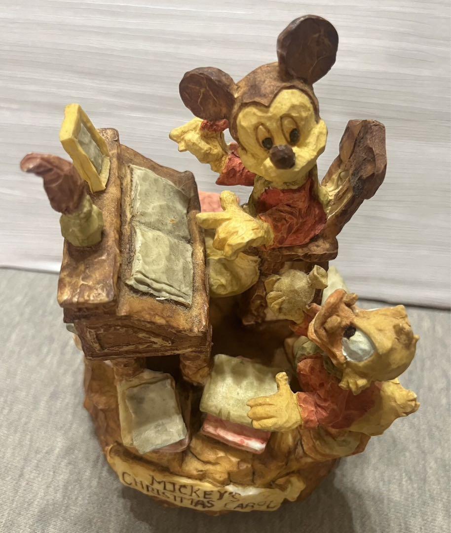 

[USED] Rare Disney Mickey and Donald Music Box Retro Christmas