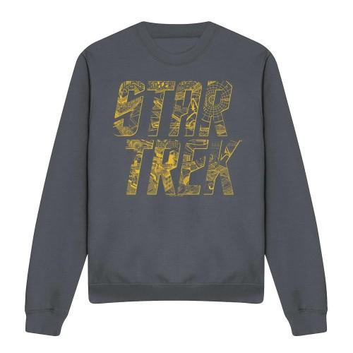 STAR TREK Unisex Adult Schematic Logo Sweatshirt
