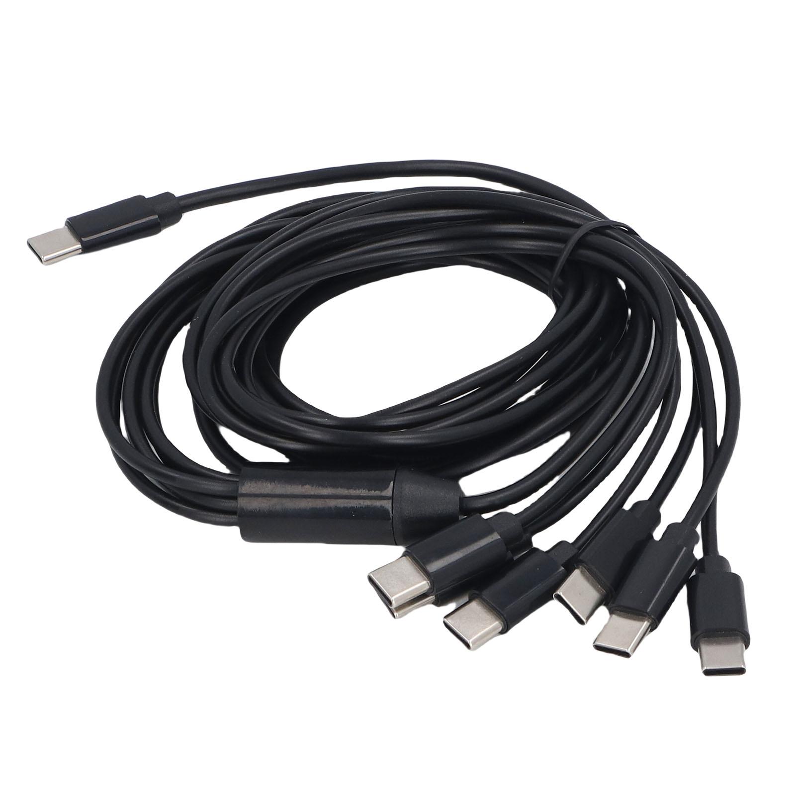 

Кабель USB C-USB C 6 в 1, подходит для iPad Air 4 5 Plug and Play, 6,6 футов, ПВХ, быстрая зарядка, USB Type C