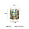 Zhi Shi Handmade Colorful Striped Whiskey Glass Set