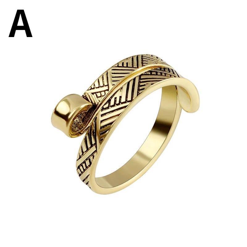 Fingerabdruck-Garnführungen zum Anpassen des Fingerabdrucks, Strickringe, verstellbare Strickschlaufe, Häkelschlaufe, Strickzubehör, Strickring