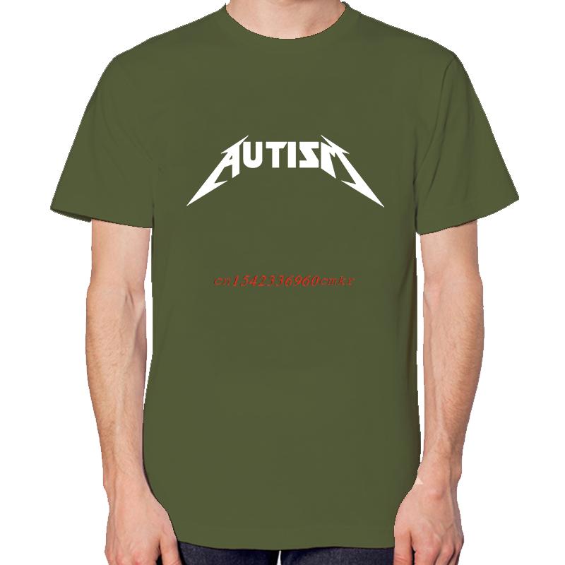 Autism Rock Meme Fashion Graphic T Shirts Summer New Shirts And Tshirts Unisex Cotton Short Sleeve Tshirts Print T Shirt