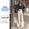 2026 Spring/Summer Women's High-Waisted Slim Wide-Leg Floor-Length Pants