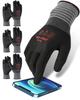 Duerfusa Work Smartphone Power Makes Heavy Objects Feel Backless Work High Improved 3D For Warehouse Bulk Black Gloves, Compatible, [Suction Light],