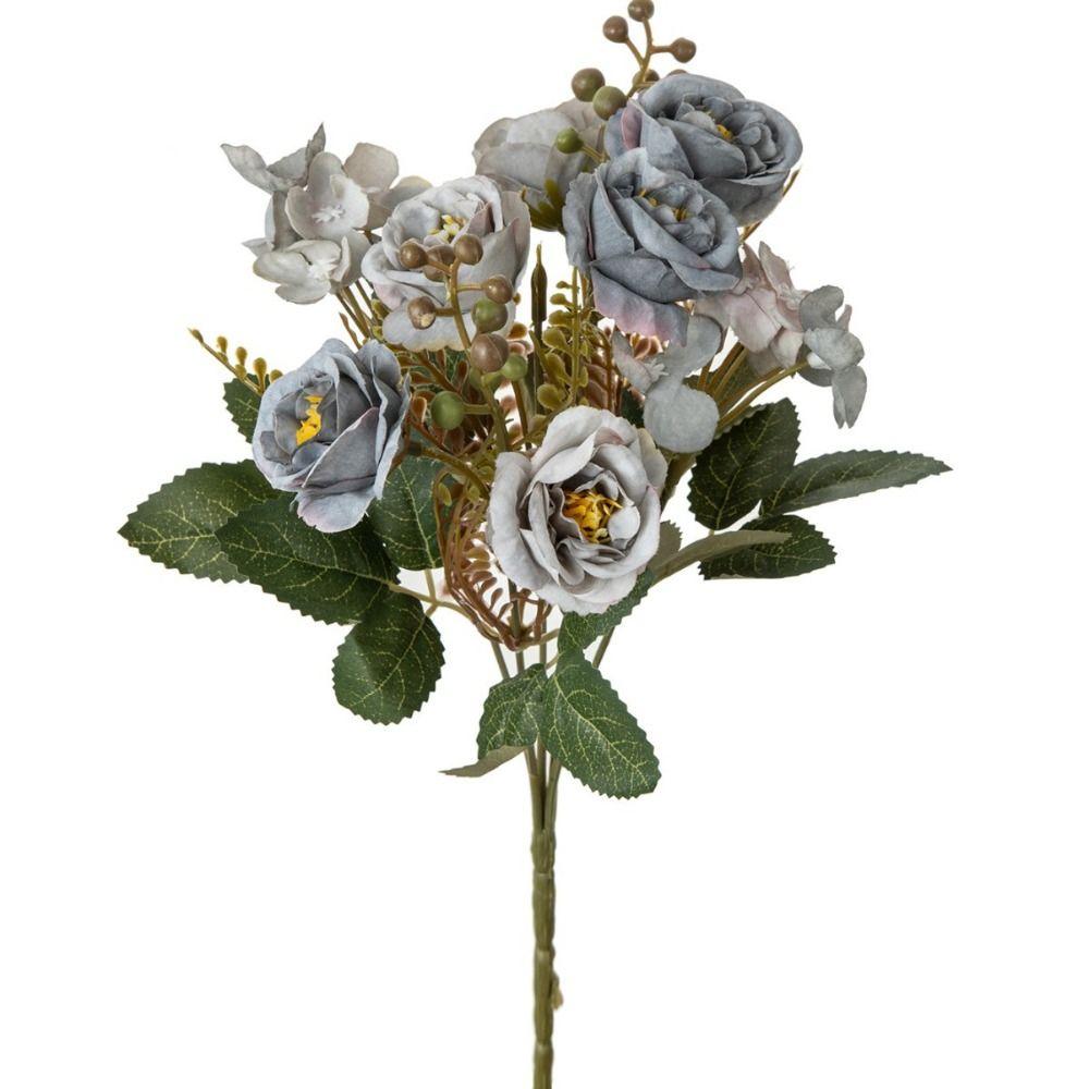 French Simulated Flowers DIY Bridal Rose Bouquet Fashion Silk Hydrangea  Home Decor