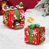 Non-Toxic Christmas Gift Surprise Mechanism Box Model Building Block Diy Elk Snowman Bricks Ornament Toys For Children Adult