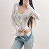 Elegant Long-Sleeve Lace Bodysuit - 2025 Slim-Fit Autumn Style for Women.