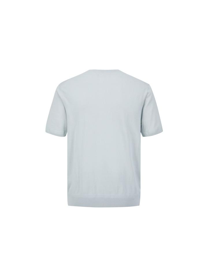 AND Z Men'S) Plain Round Neck Knit_Bzf2Er1101Bl