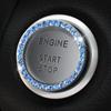 Car Start Button Rhinestone Sticker Diamond Bling Ring One Click Start Stop Switch Stickers Decoration Auto Accessories Decals
