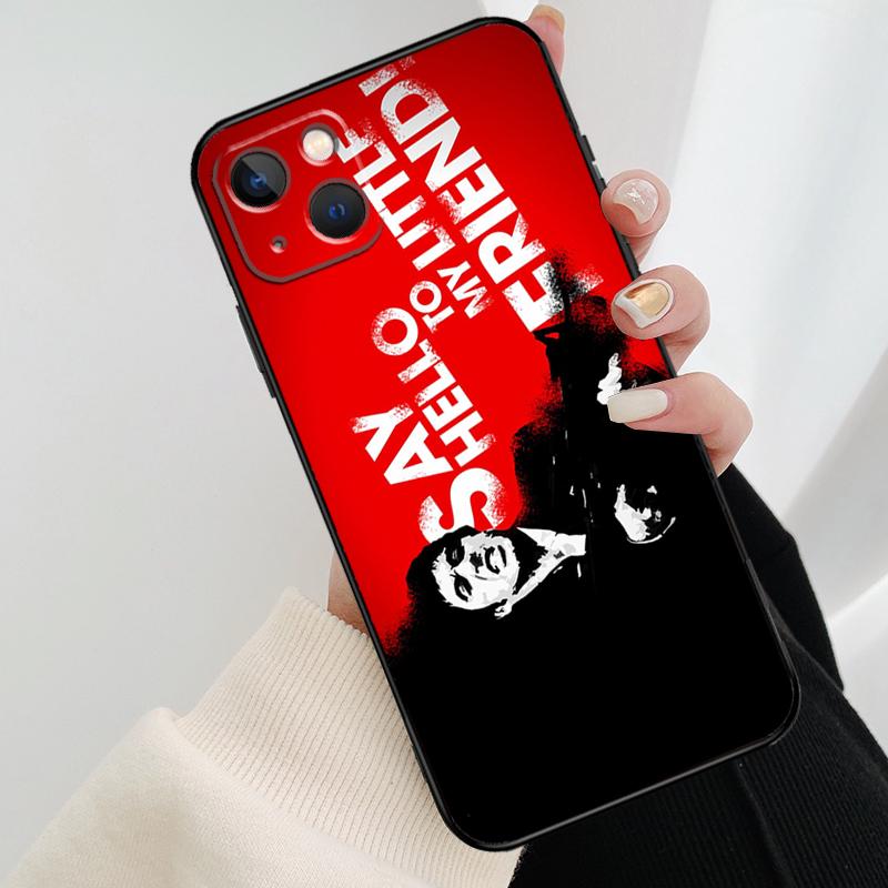 Scarface Tony Montana Phone Case For iPhone 11 12 13 14 15 16 Pro Max Mini X XR XS Max Plus Cover Funda