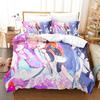 Marija Rin Muse Dash Rhythm Game Duvet Cover Set 3PCS Polyester Bedding With 2 Pillowcases Anime Music Text Art Home Decor