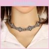 Bohemian Geometric Alloy Choker Necklace With Embossed Pattern For Vintage Fashion Or Casual Wear