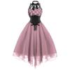 Women's Fashion Slim Cool Party Lace Casual Embroidery Bandage Elegant Dress
