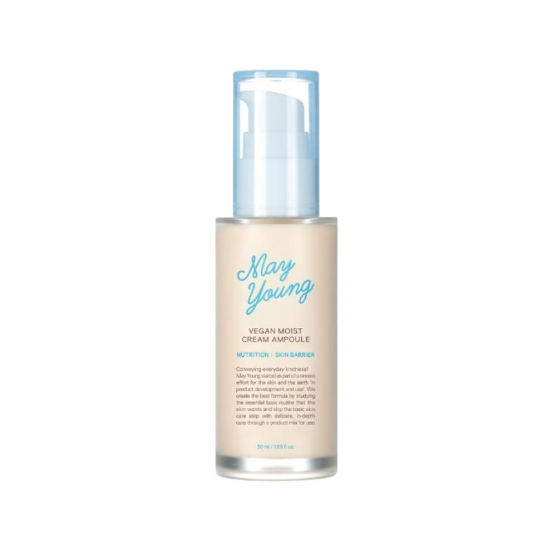 [mayyoung] Vegan Moist Cream Ampoule (50ml) - Advanced Skin-Surface Hydration Shield & Intensive Cream-in-Ampoule Booster