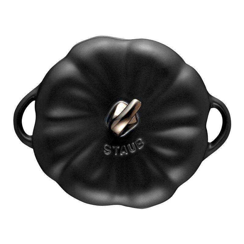 Staub Ceramic Pumpkin Cocotte 0.5L (Matte Black)