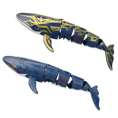 2.4G Remote Control Shark Toy Simulation Remote Control Animals Rechargeable RC Boat Toys Gifts For Kids