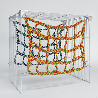 Parrot Climbing Net Cage Accessory Compact Netting Toy Small Bird Hammock for Pet Parakeets