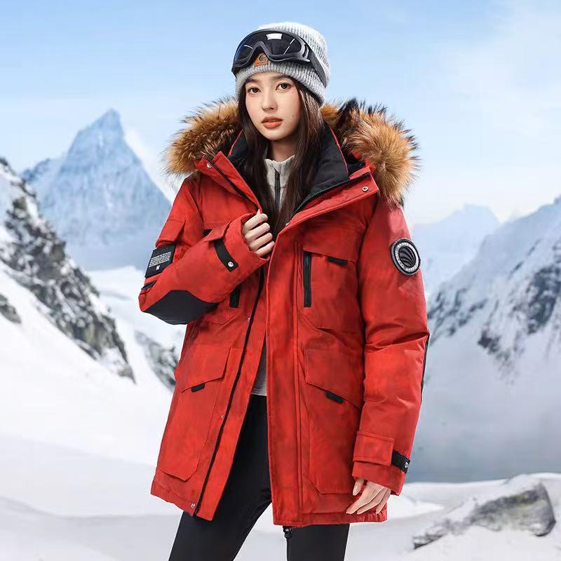 Harbin Snow Town Winter Parkas: Thickened Cold Protection Couple's Workwear for Men & Women